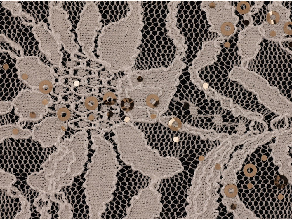 Sequinned Lace Fabric