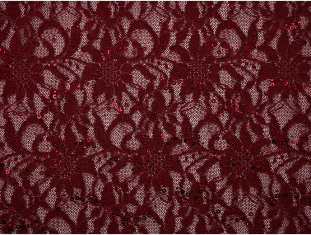 Sequinned Lace Fabric