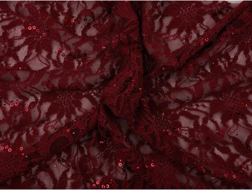 Sequinned Lace Fabric