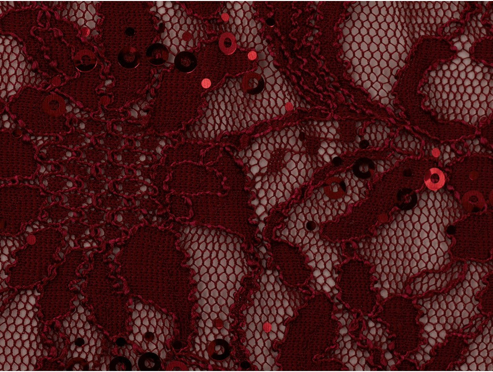 Sequinned Lace Fabric