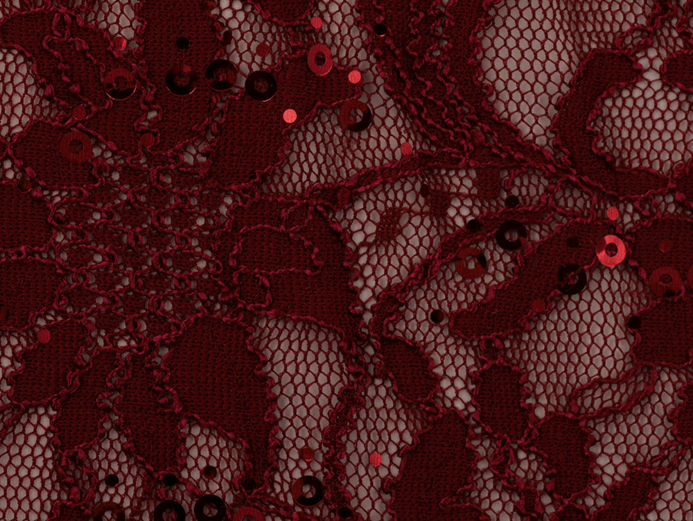 Sequinned Lace Fabric