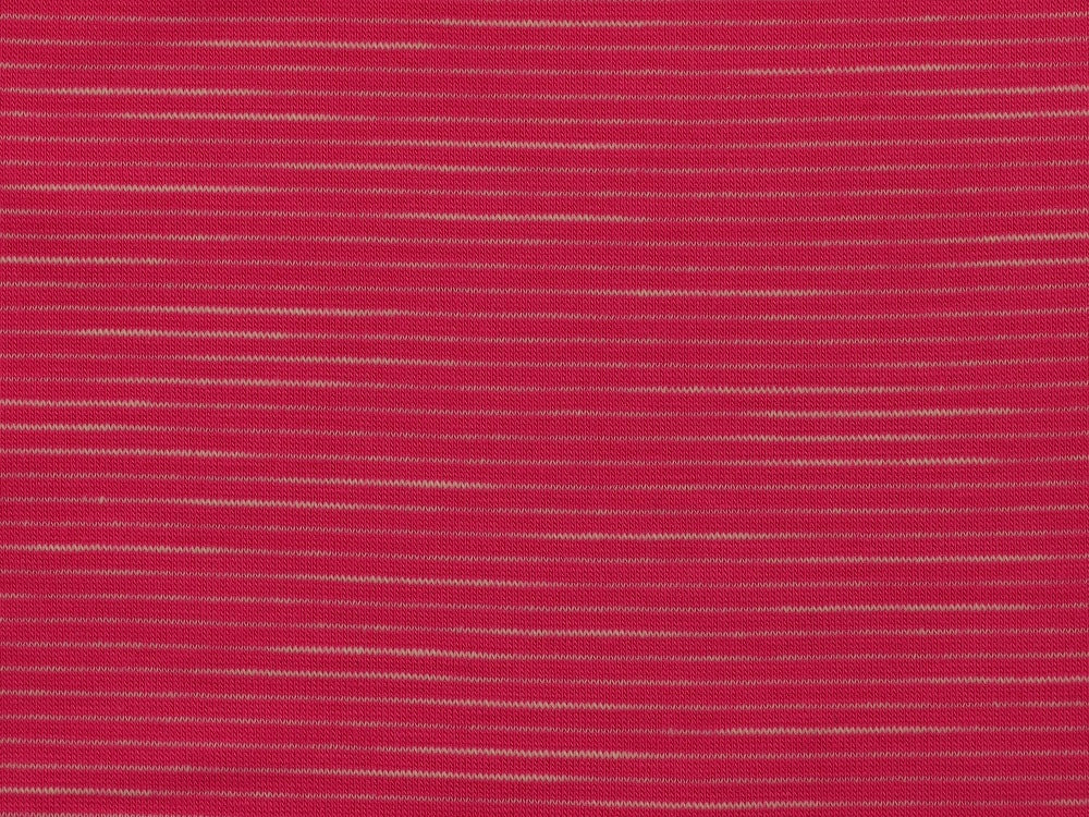 Single Jersey Faint Stripe Fabric - Pink