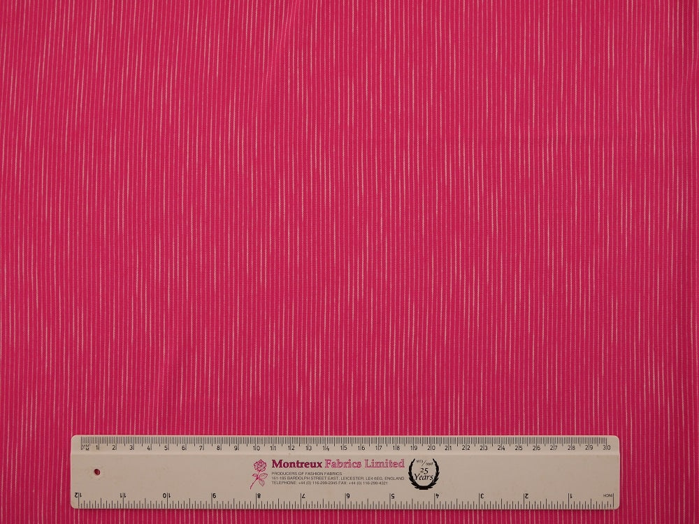 Single Jersey Faint Stripe Fabric - Pink