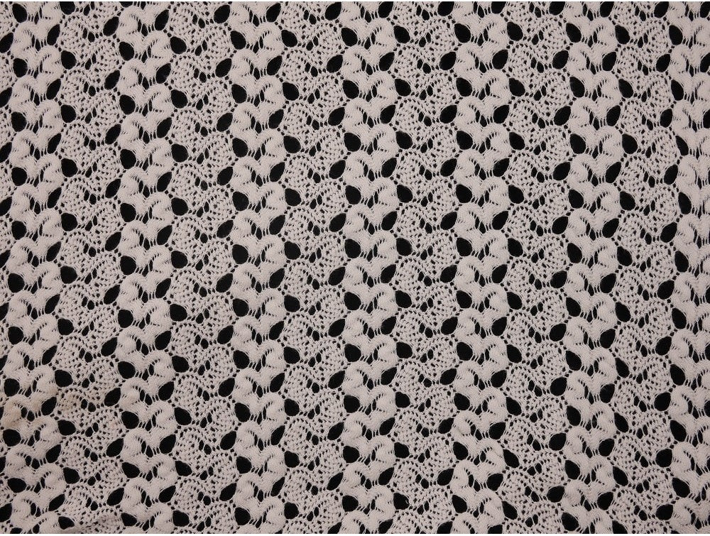 Crochet Lace Fabric - cream