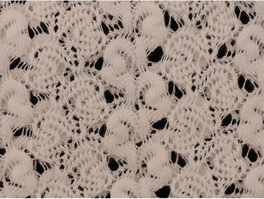 Crochet Lace Fabric - cream