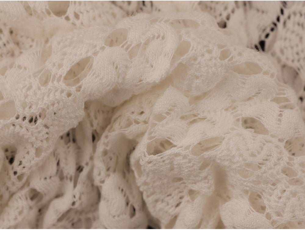Crochet Lace Fabric - cream
