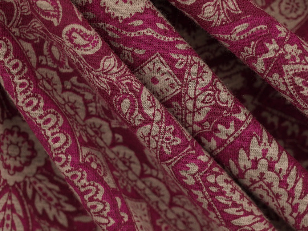 Printed Viscose Jersey Fabric - Abstract Persian