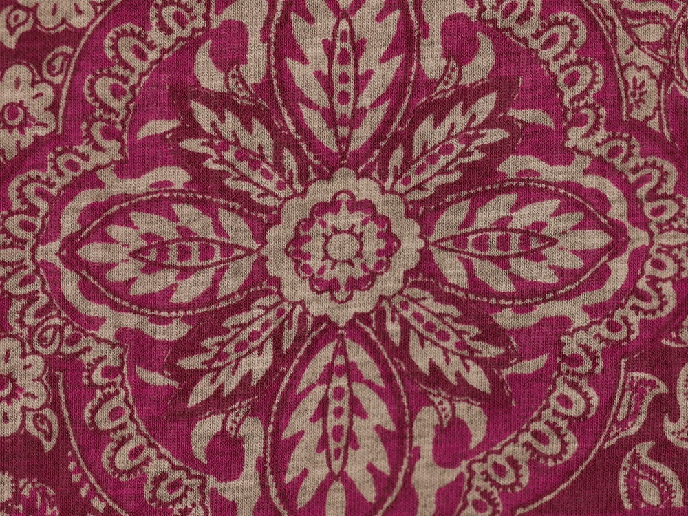 Printed Viscose Jersey Fabric - Abstract Persian