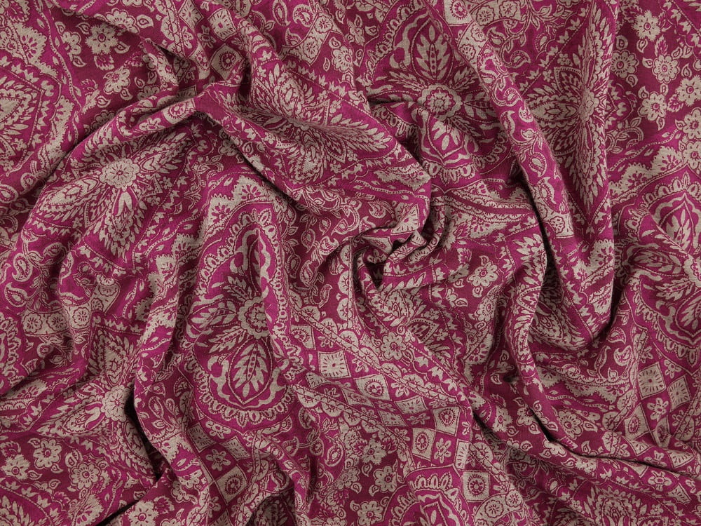 Printed Viscose Jersey Fabric - Abstract Persian