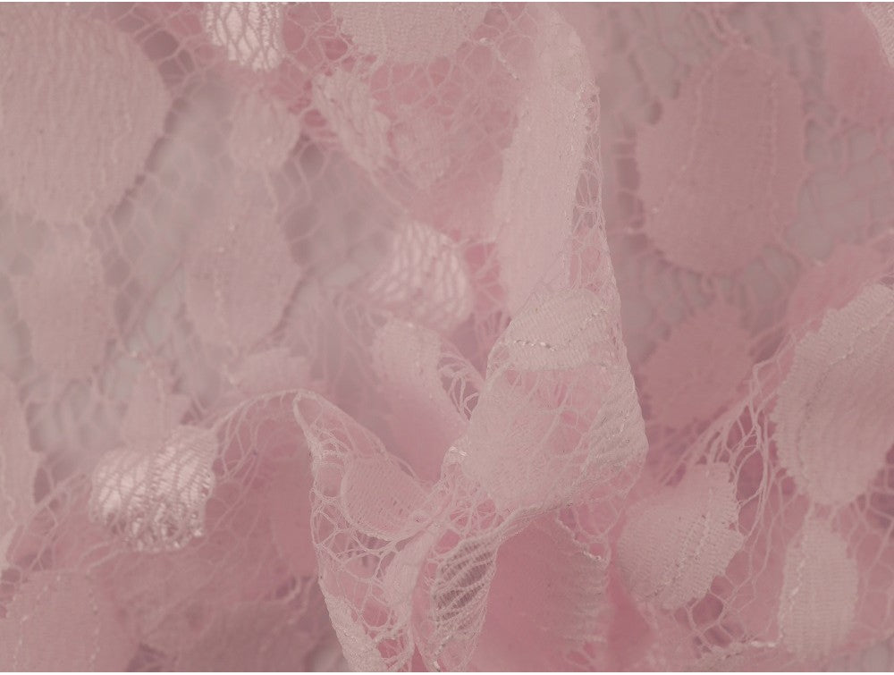 Lace Fabric - Baby pink