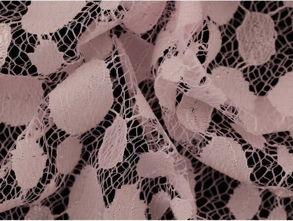 Lace Fabric - Baby pink