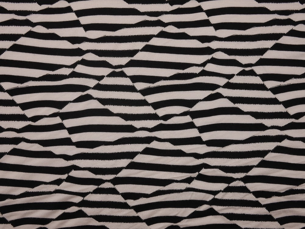 Single Jersey Fabric - Patchwork Stripe