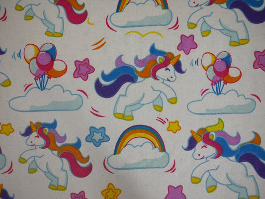 Canvas Fabric - Unicorn Dream