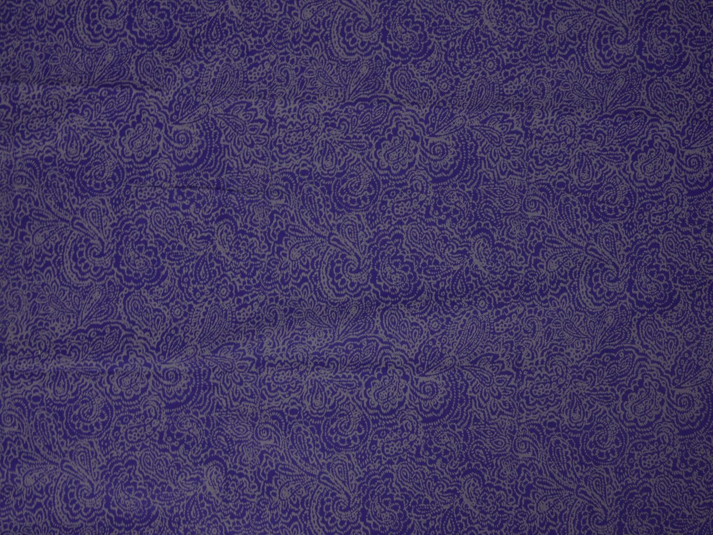 Printed Cotton Poplin - Purple Paisley 0.80 Metre Remnant