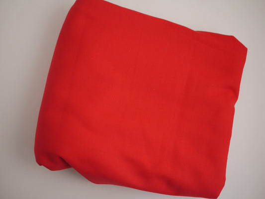 Woven Cotton Drill - Red 2.95 Metres