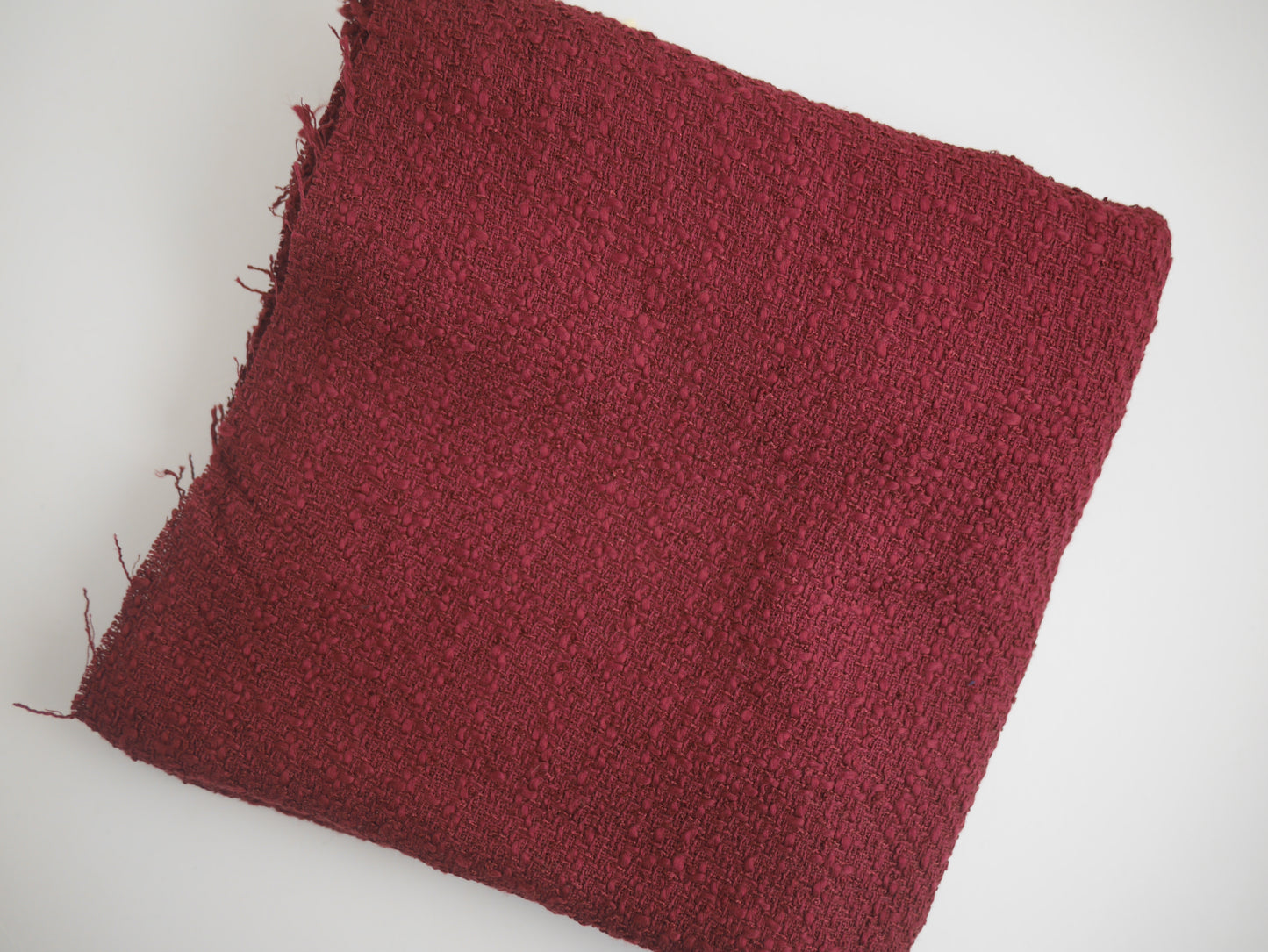 Wool Mix - Burgundy 1 Metre Remnant