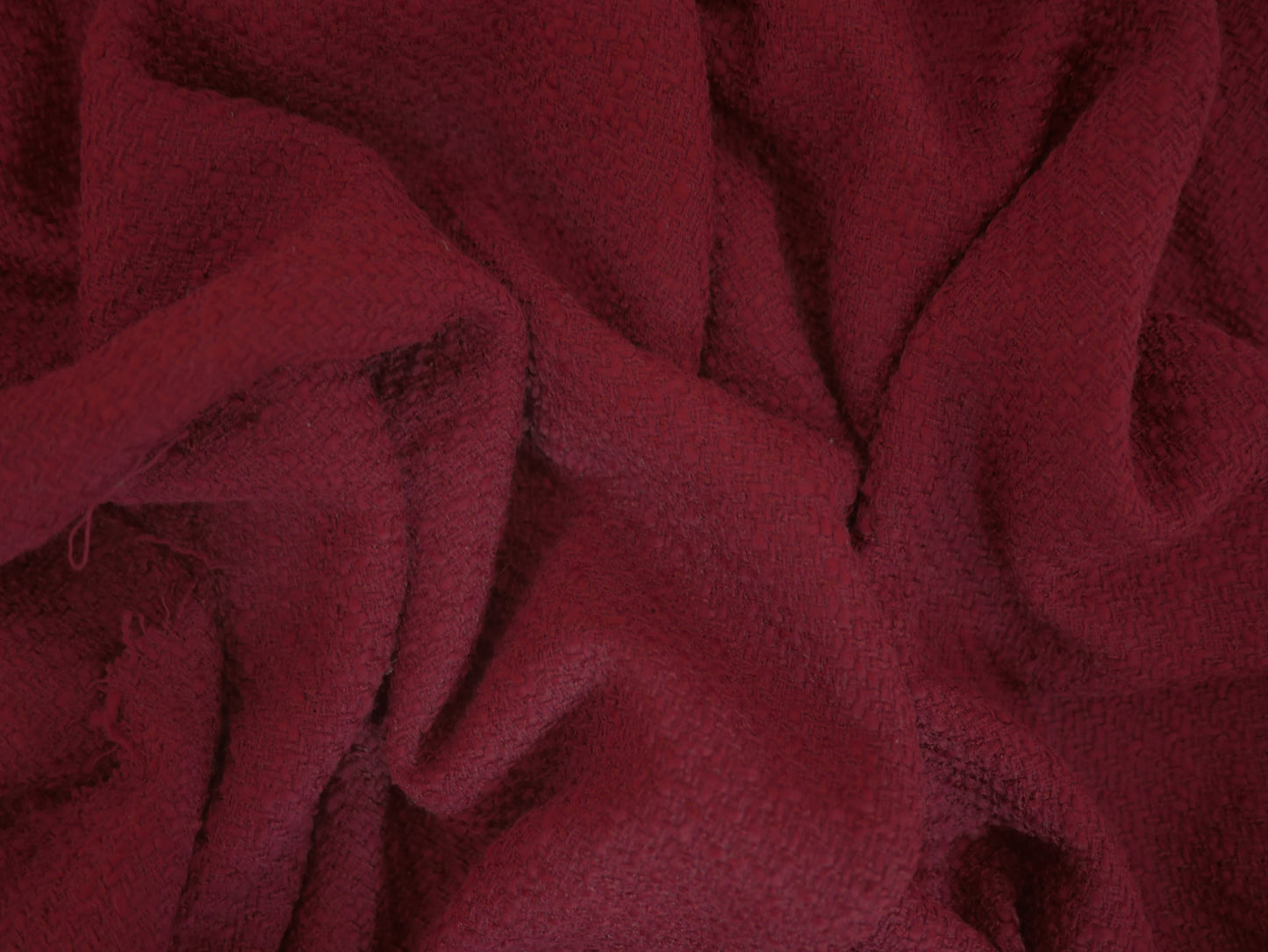 Wool Mix - Burgundy 1 Metre Remnant
