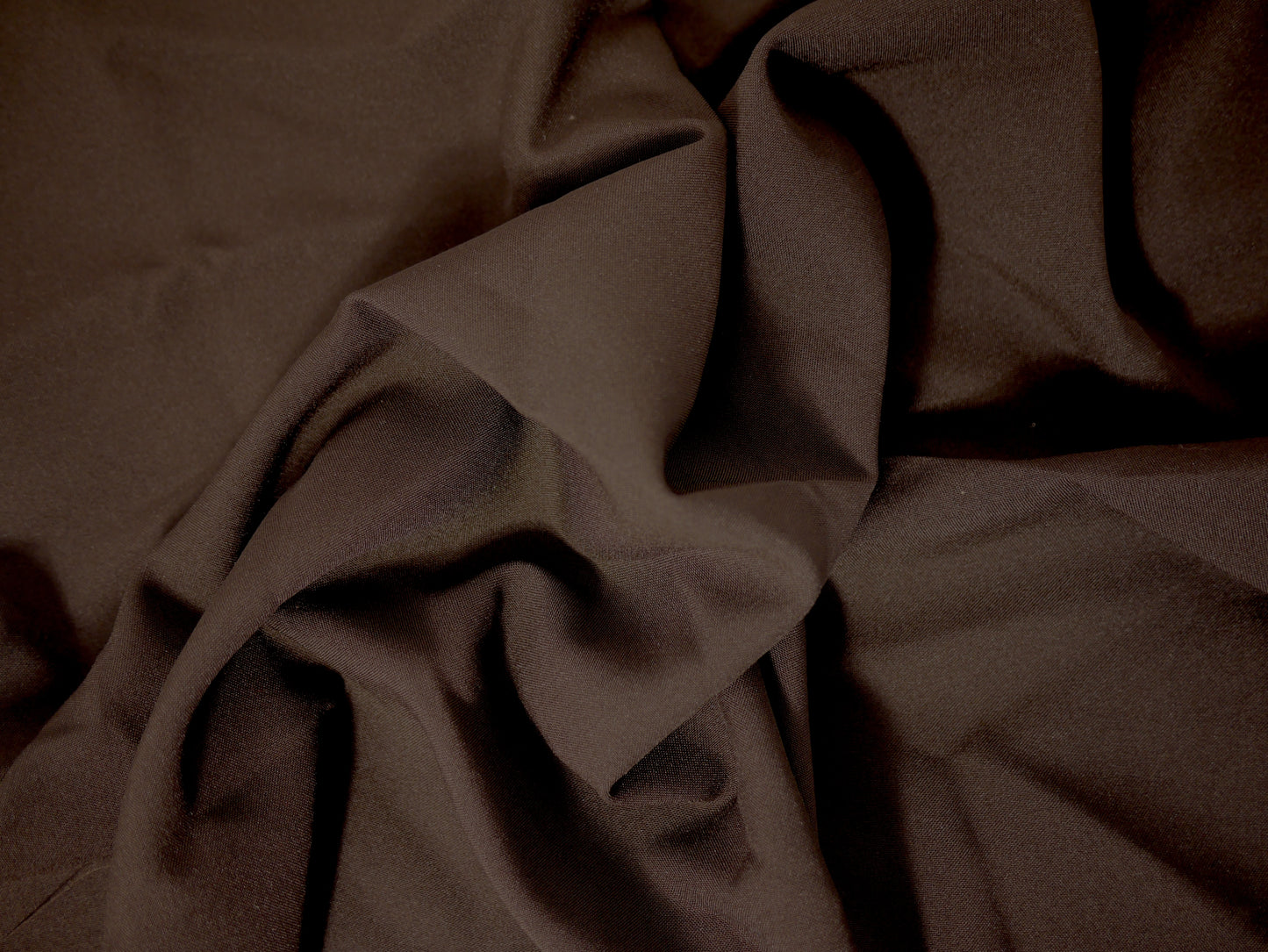 Polyester Panama - Dark Brown 0.55 metre Remnant