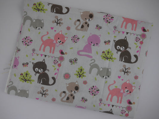 Kitty Print Cotton Poplin 0.55 Metre Remnant