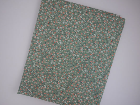 Printed Cotton Poplin - Garden Party 0.75 Metre Remnant