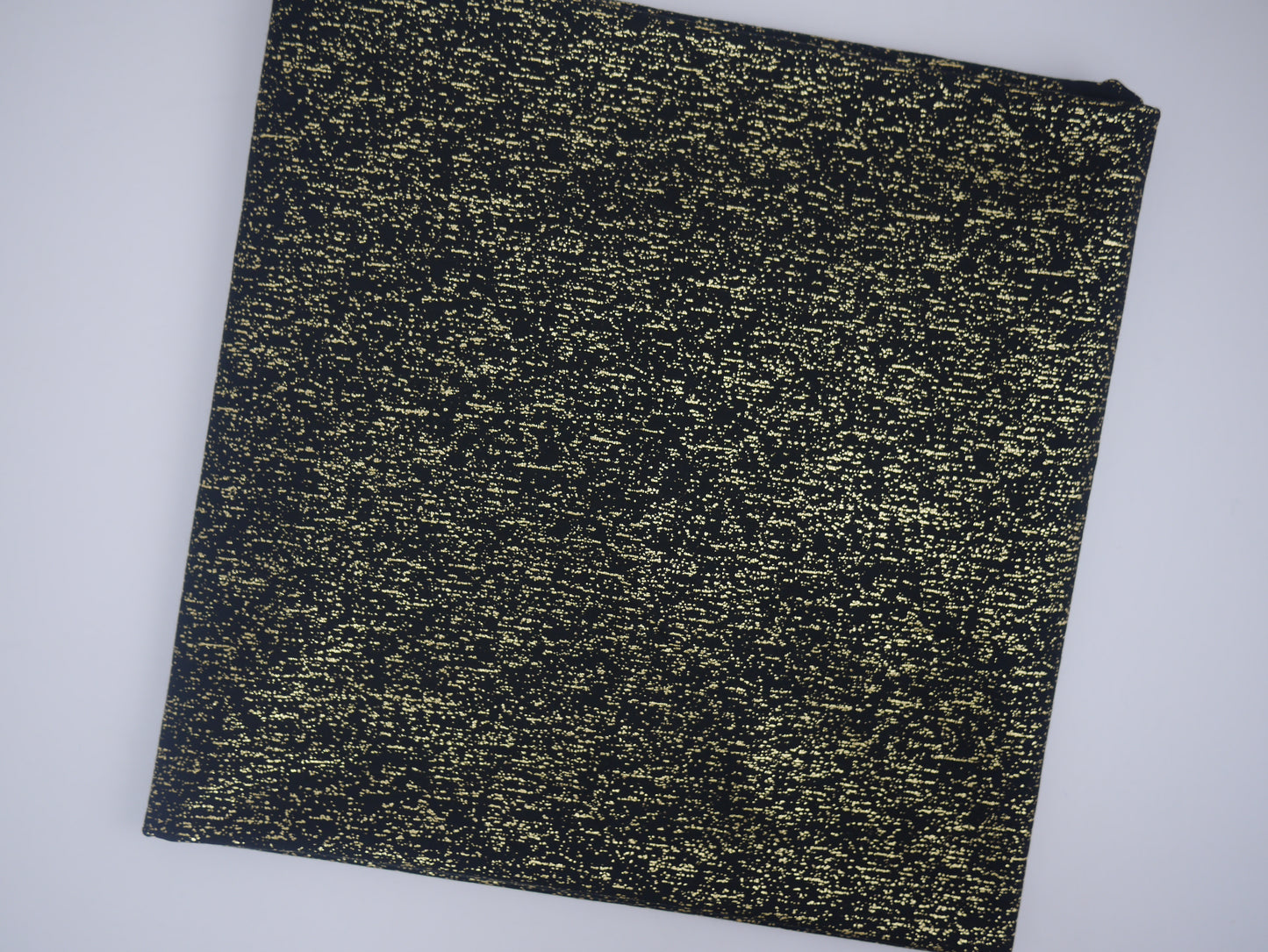 Viscose Jersey - Gold on Black 0.60 Metre Remnant