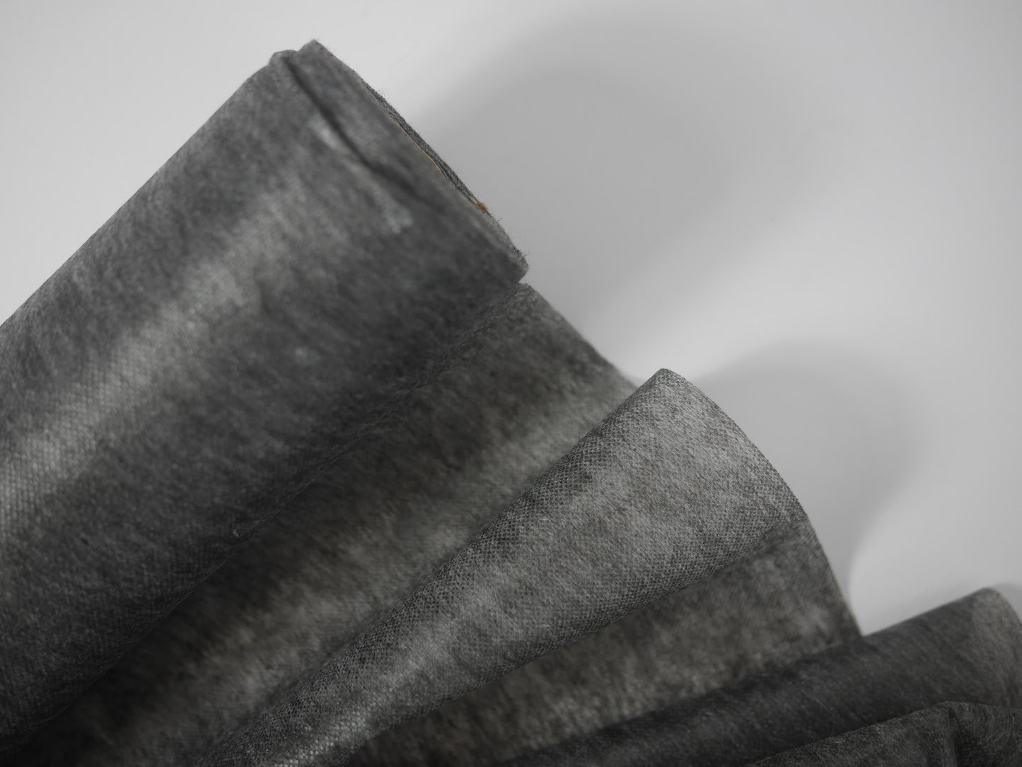 150cm Wide Vilene Easy Iron-On Soft Interfacing - charcoal Grey