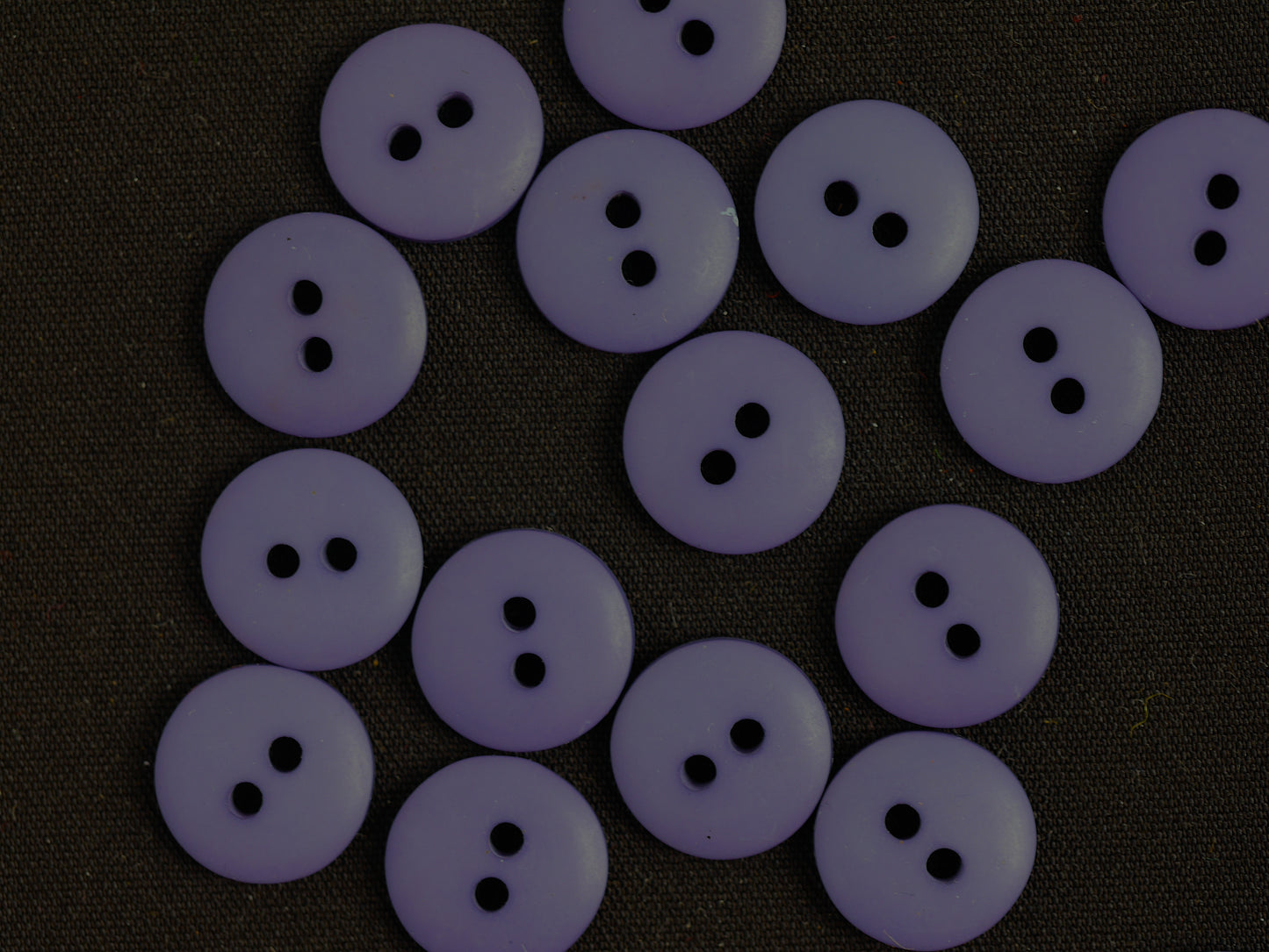11mm Purple 2 Hole Button