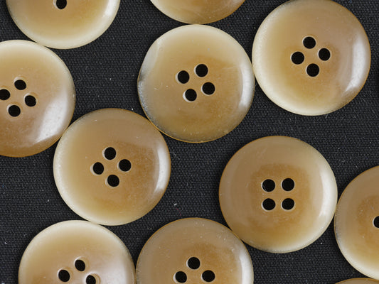 20mm Brown/White Sparkle 4 hole Button