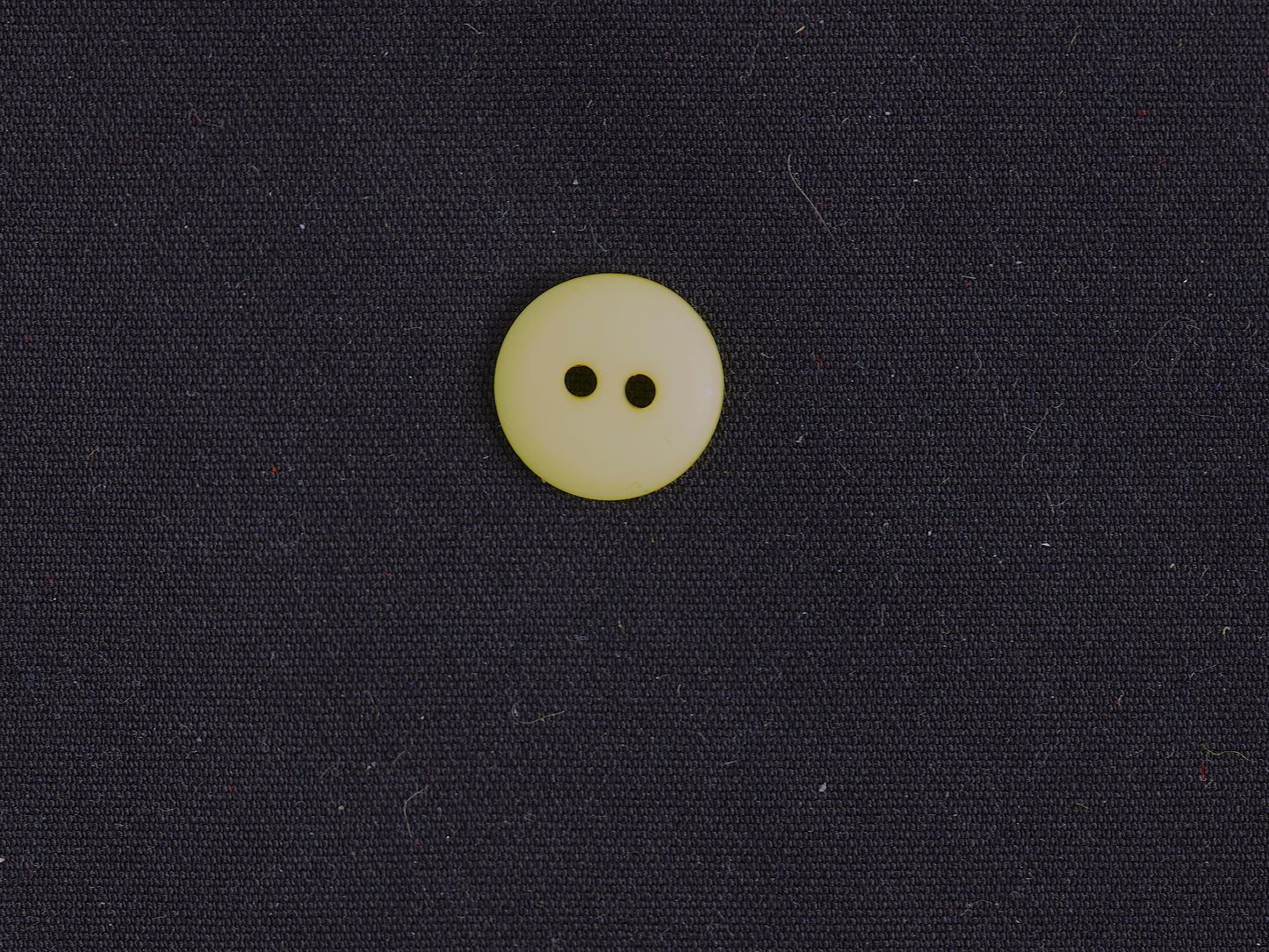 11mm Yellow 2 Hole Button