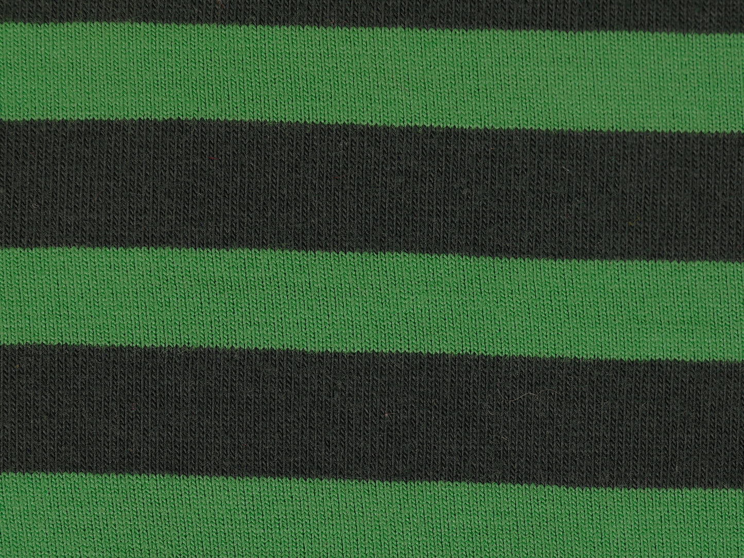 Single Organic Cotton Jersey - Green Stripe