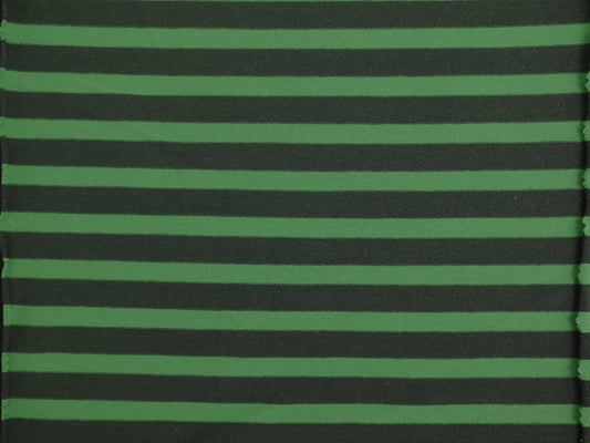 Single Organic Cotton Jersey - Green Stripe