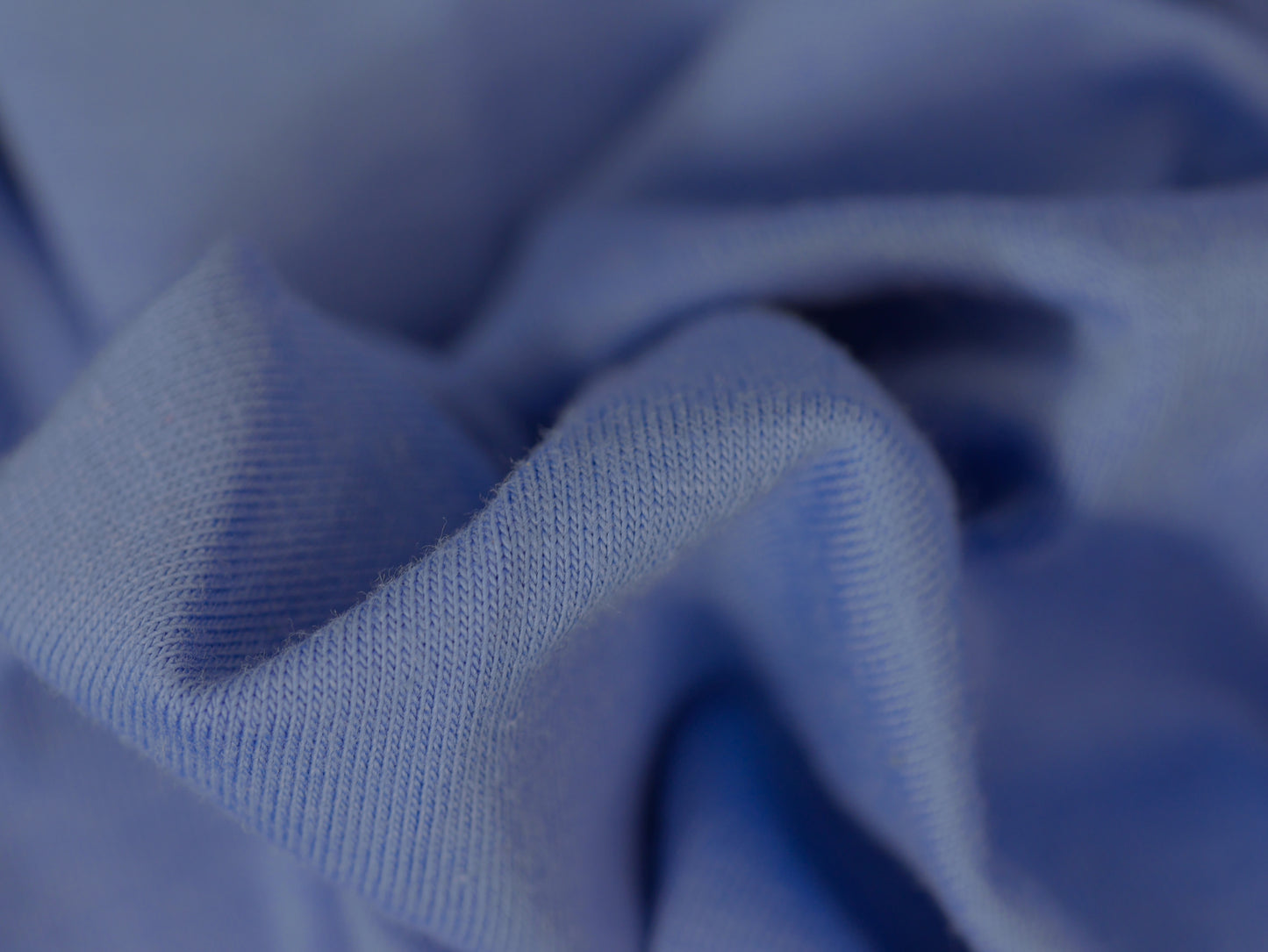 Single Cotton Jersey - Sky Blue 0.75 Metre FAULTY Remnant