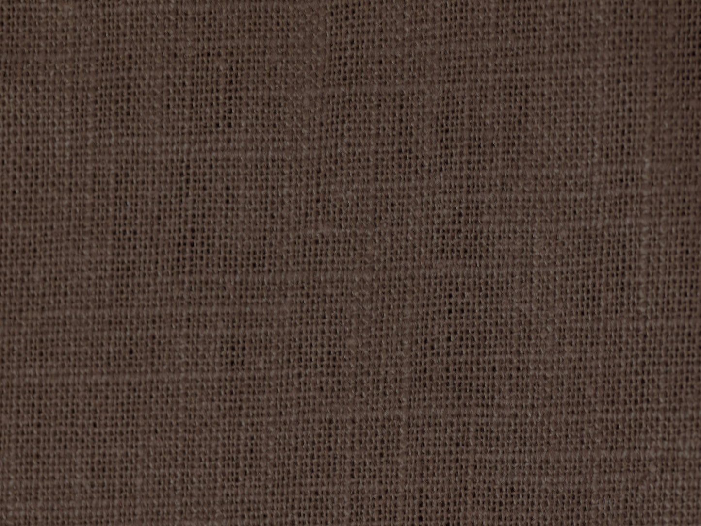 100% Cotton Linen - Dark Brown 0.45 Metre Remnant