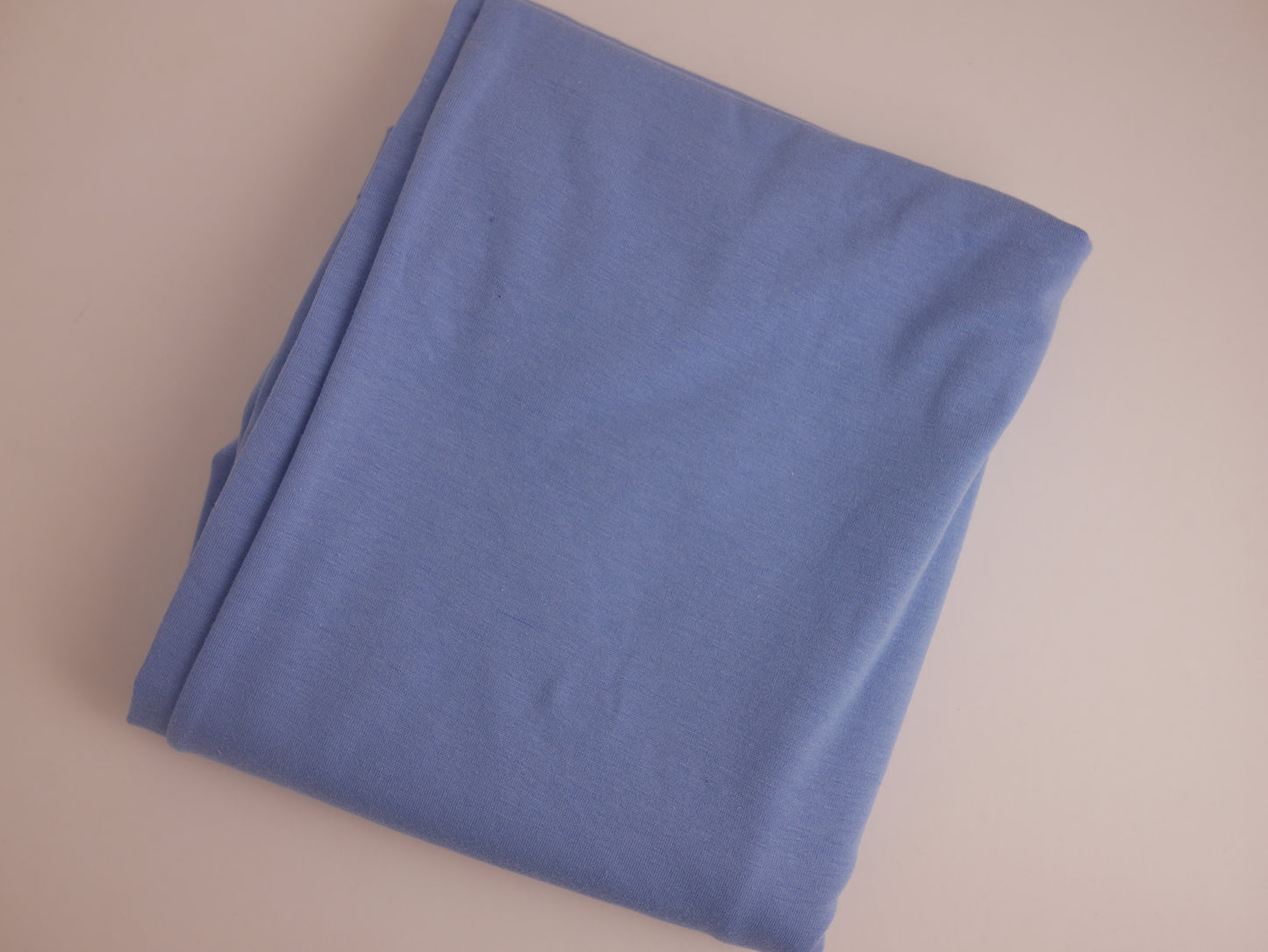 Single Cotton Jersey - Sky Blue 0.75 Metre FAULTY Remnant