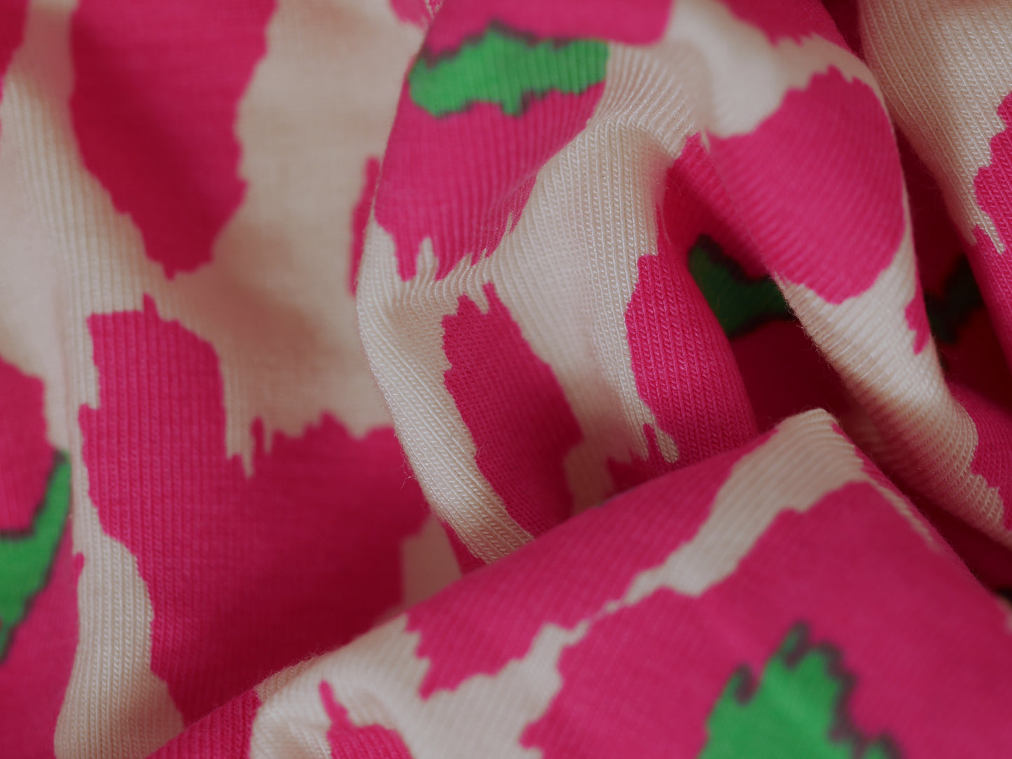 Micro Modal Single Jersey - Leopard Print