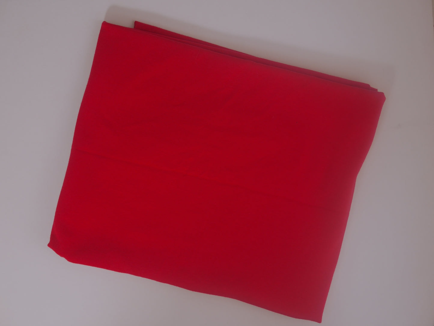 Single Cotton Jersey - Red 0.60 Metre Remnant