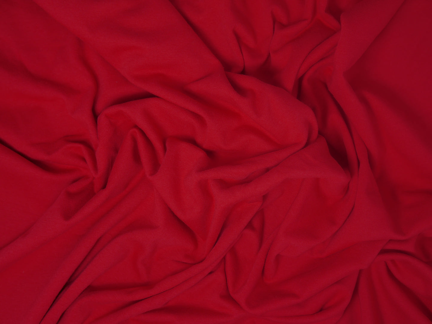 Single Cotton Jersey - Red 0.60 Metre Remnant