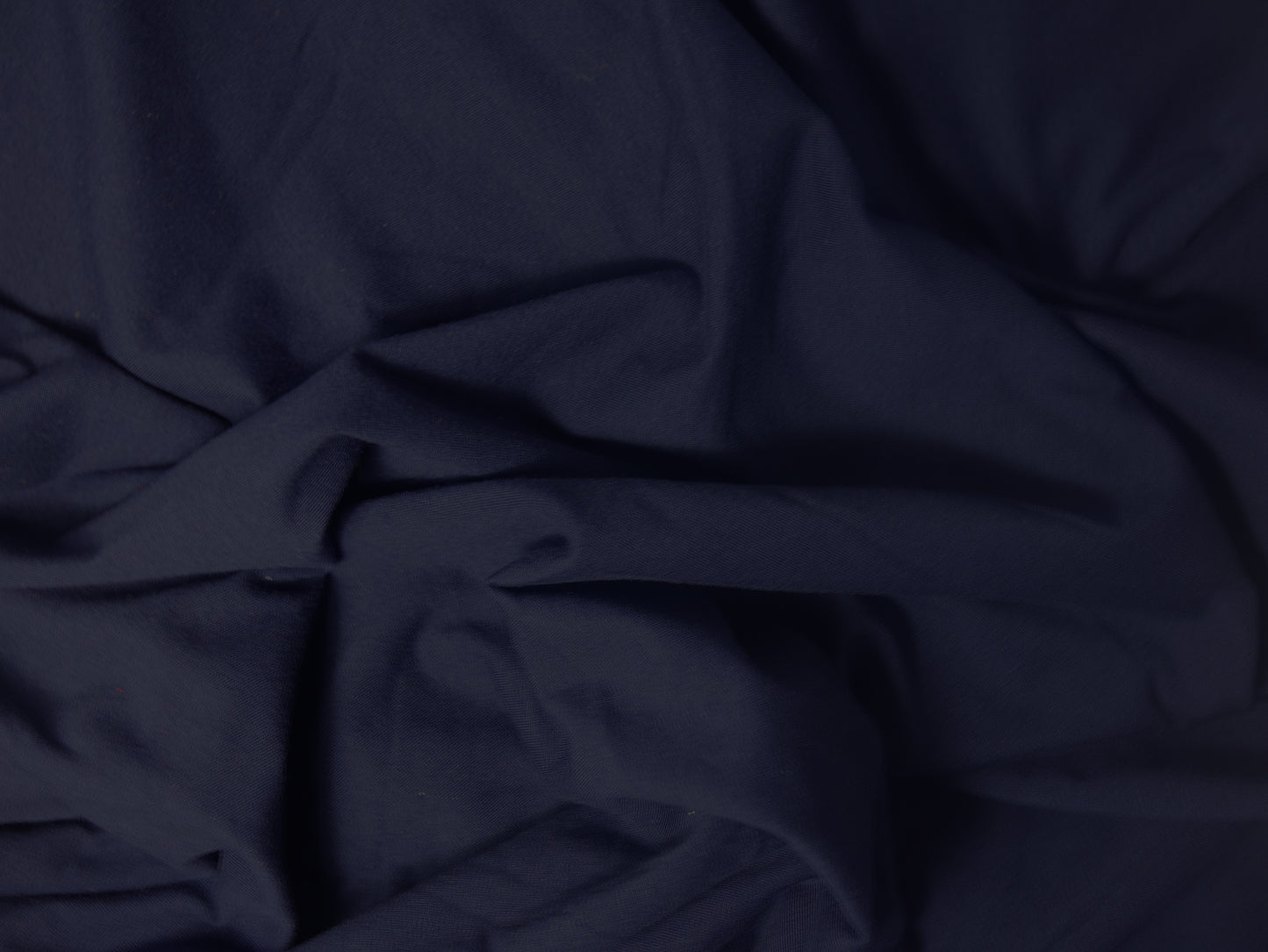 Single Cotton Jersey - Navy 0.60 metre Remnant