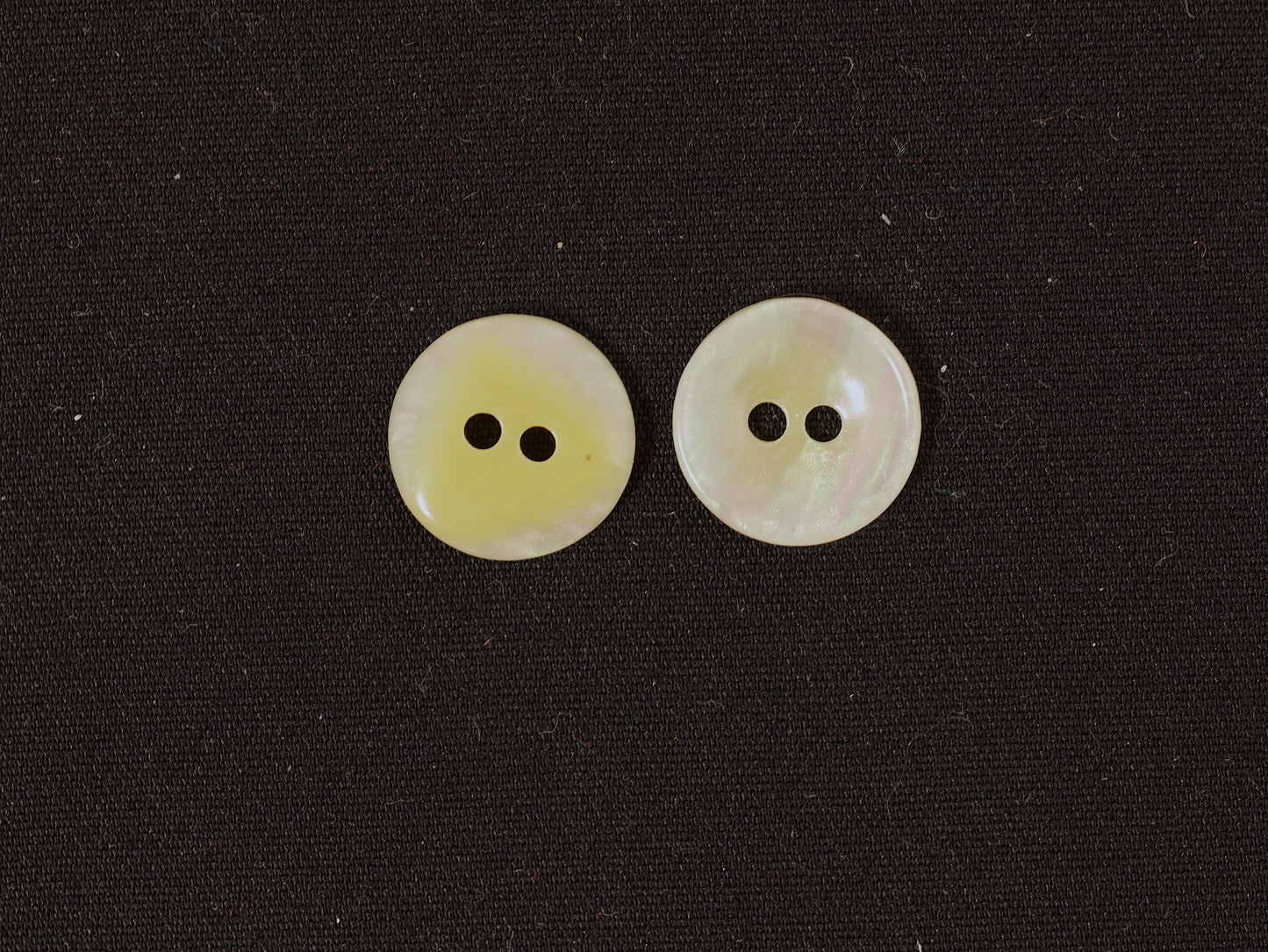 12mm Iridescent Cream 2 Hole Button