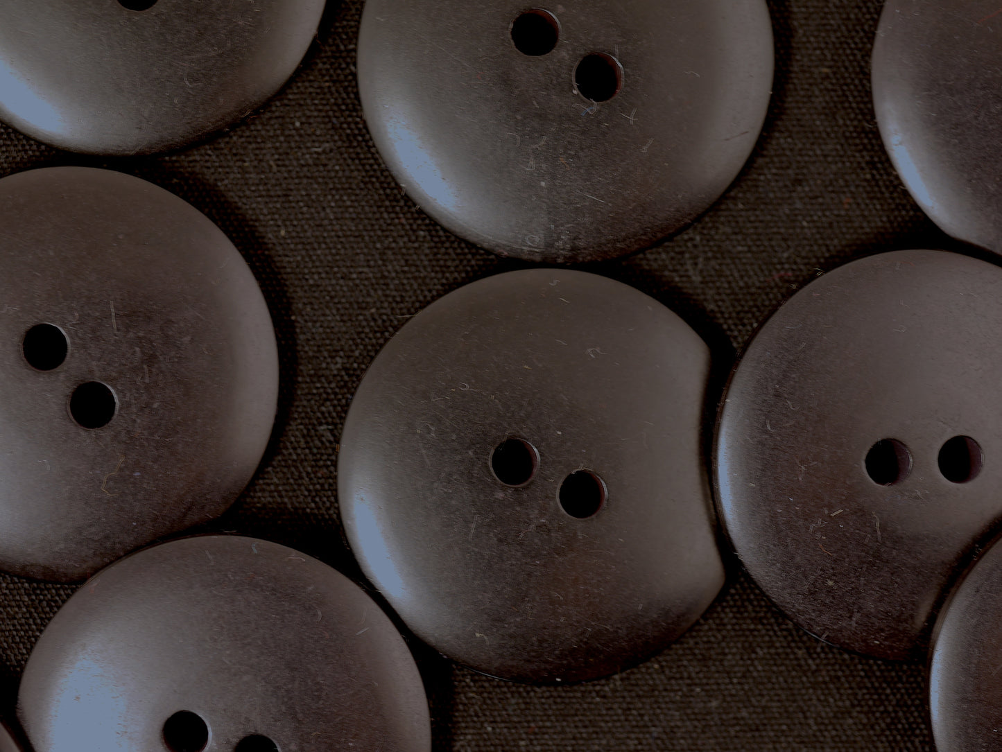 28mm Black 2 Hole Coat Button