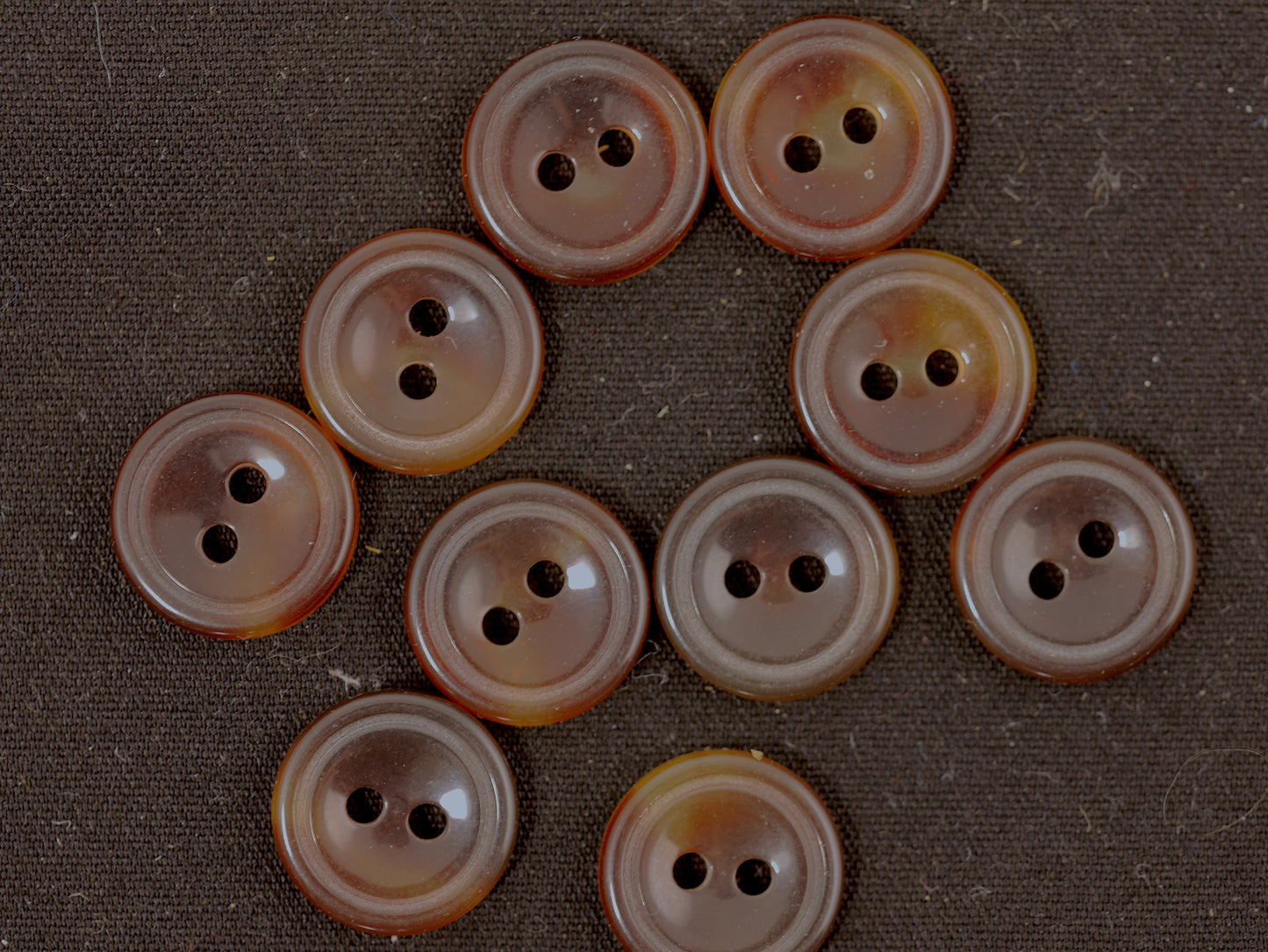 12mm Tortoise Effect Button