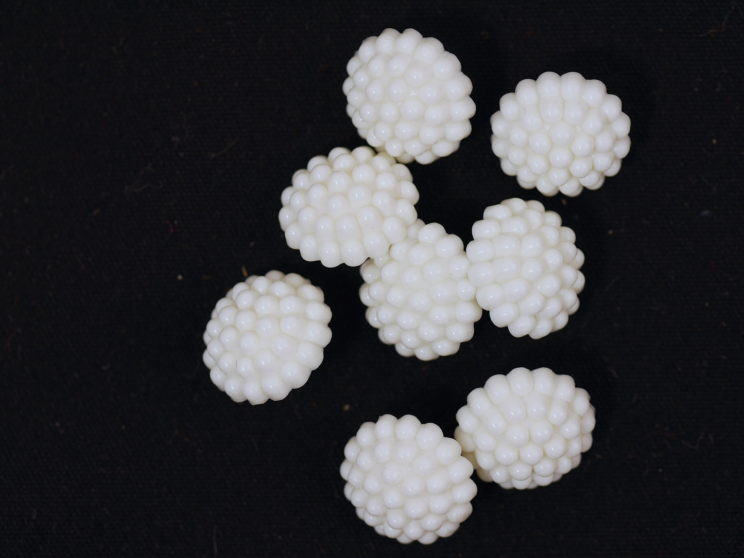 14mm White Decorative Shank Button