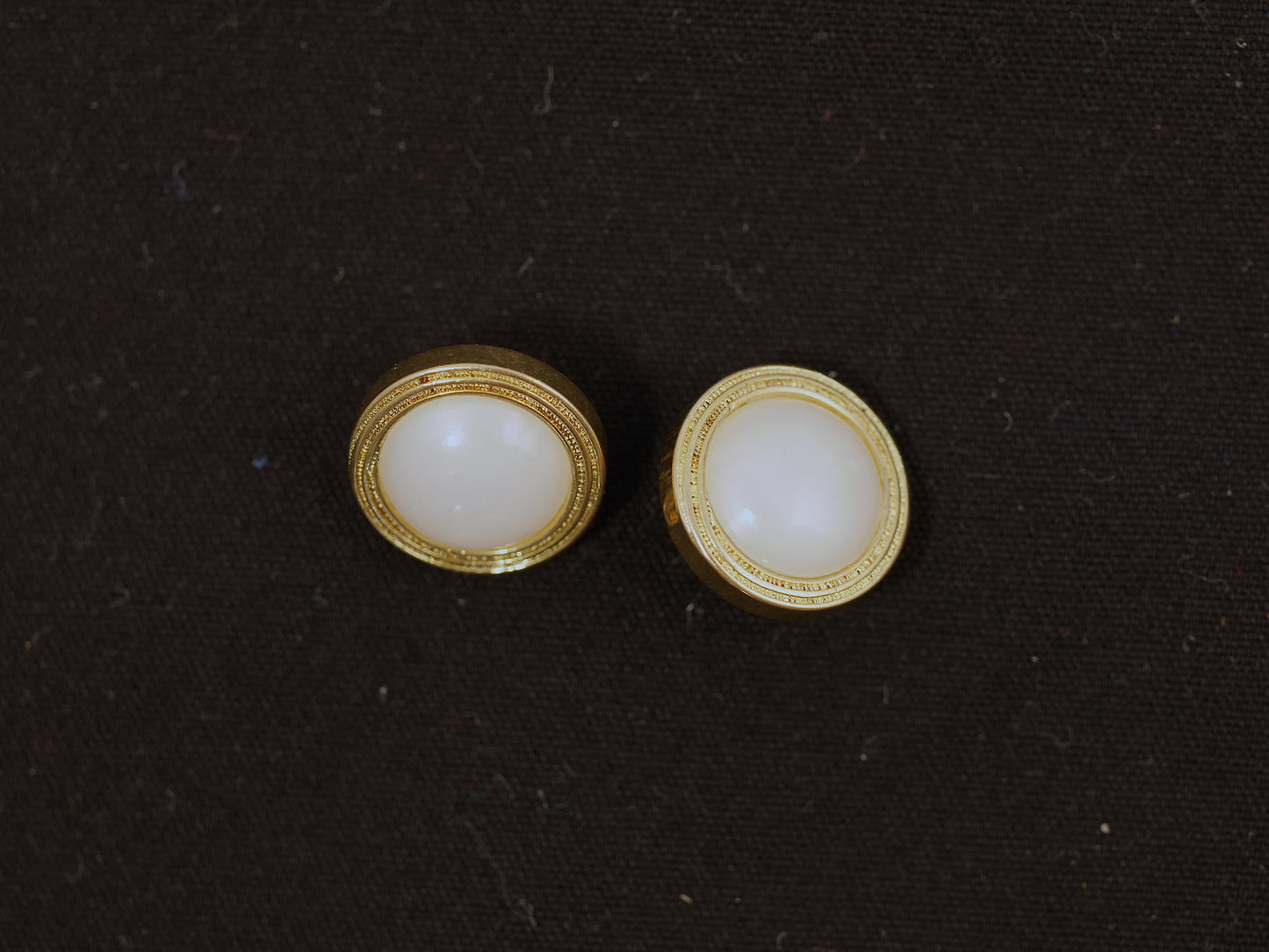 13mm Gold and Pearl Effect Shank Button