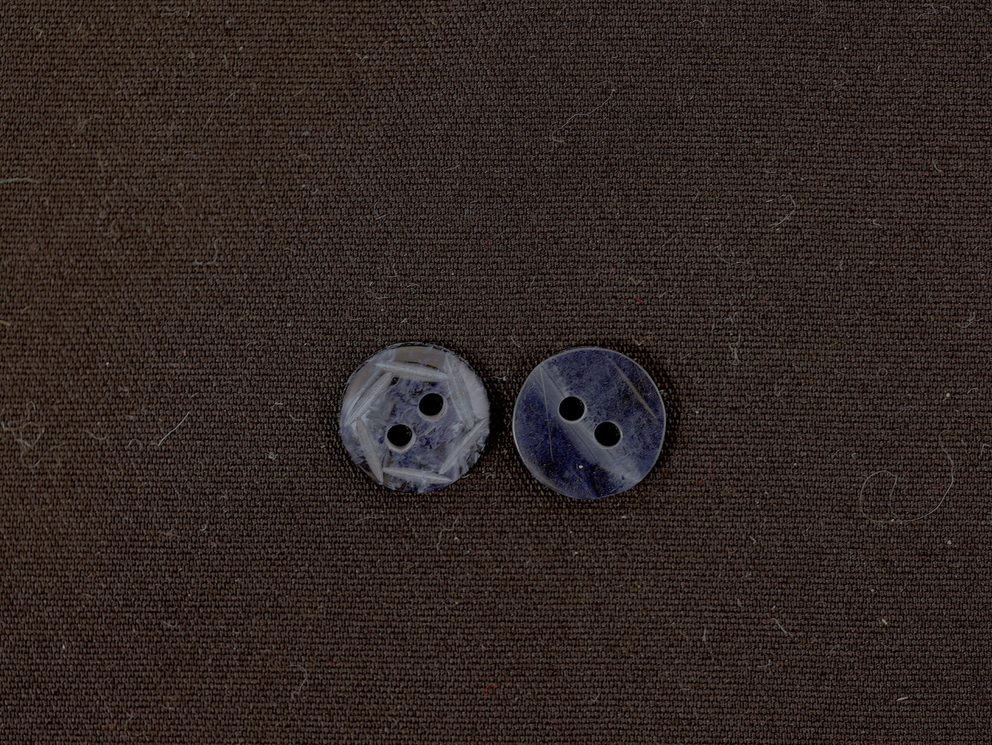 10mm Black Marble Effect Plastic Button