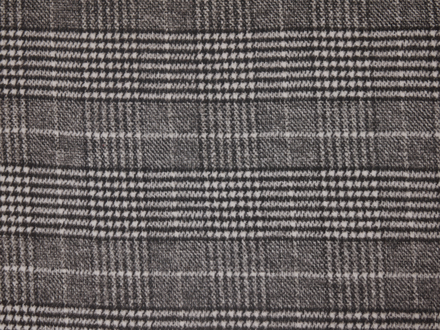 Prince of Wales/Dogtooth Reversible Wool Coating