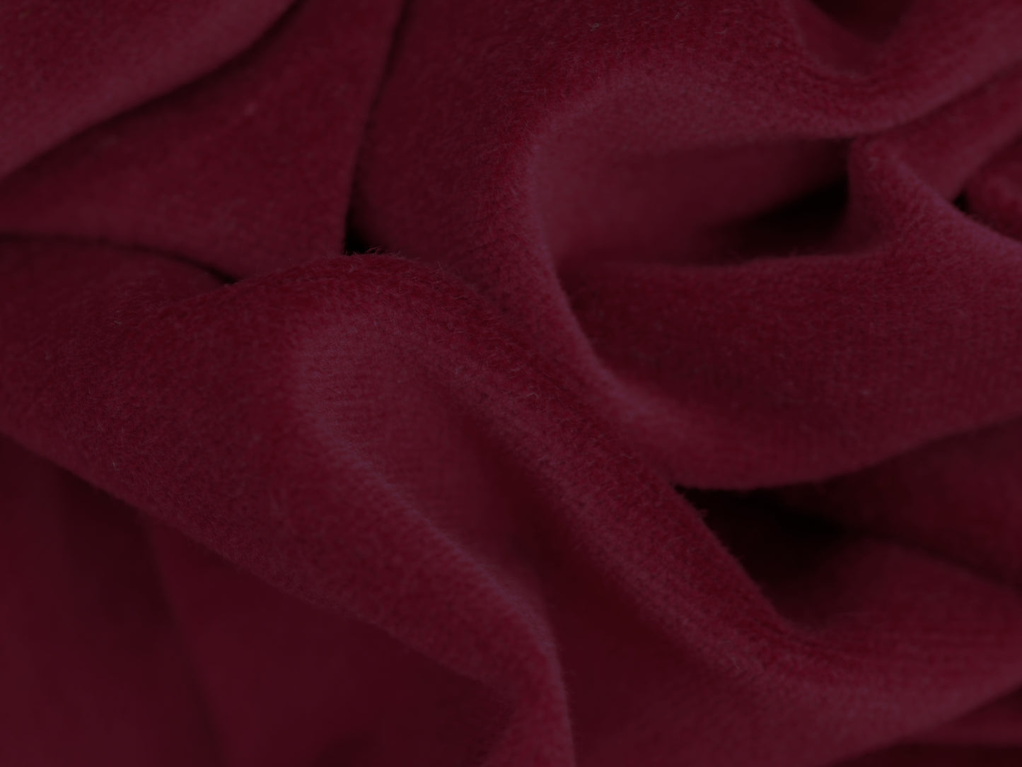 100% Woven Cotton Velvet - Ruby