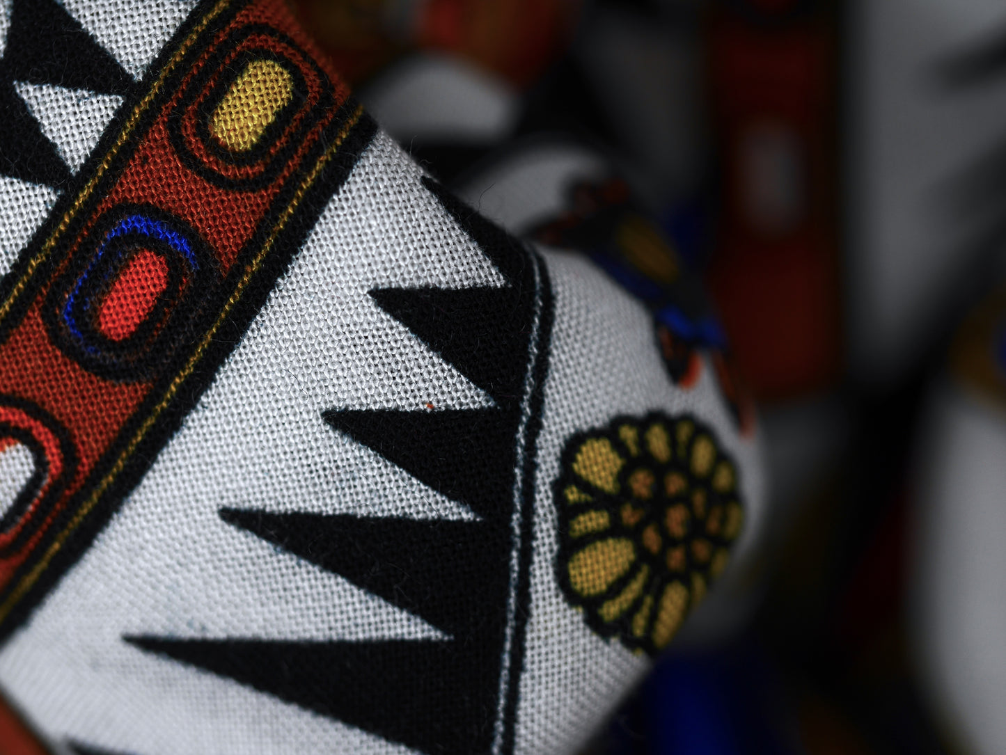 Panama Viscose Fabric - Geometric Folklore