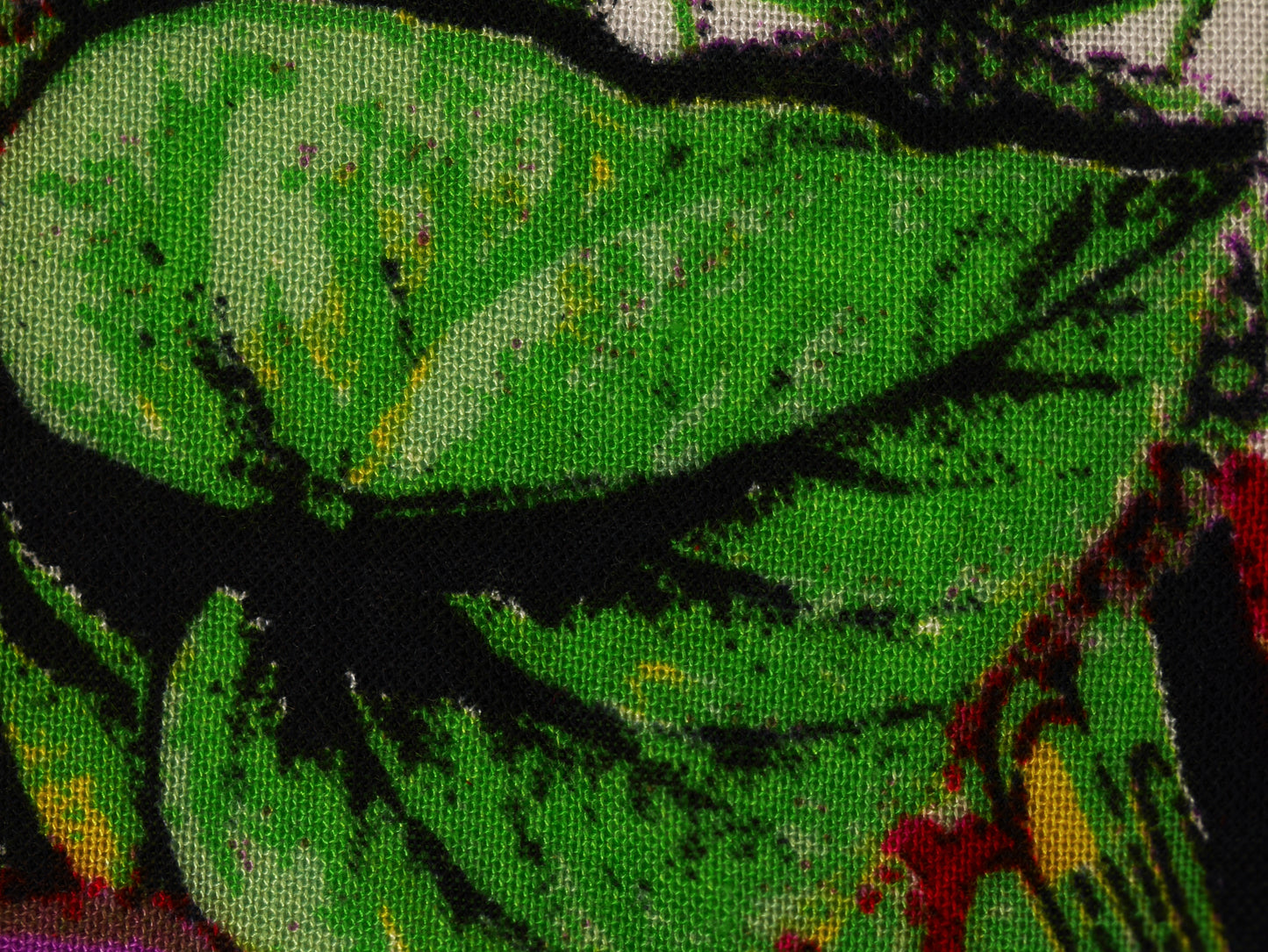 Panama Viscose Fabric - Tropical Paradise Flowers