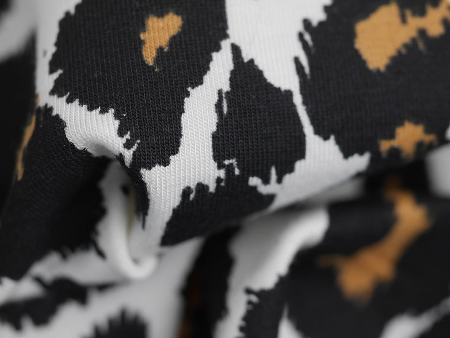 Printed Viscose Jersey Fabric - Leopard Print 0.75 Metre Remnant