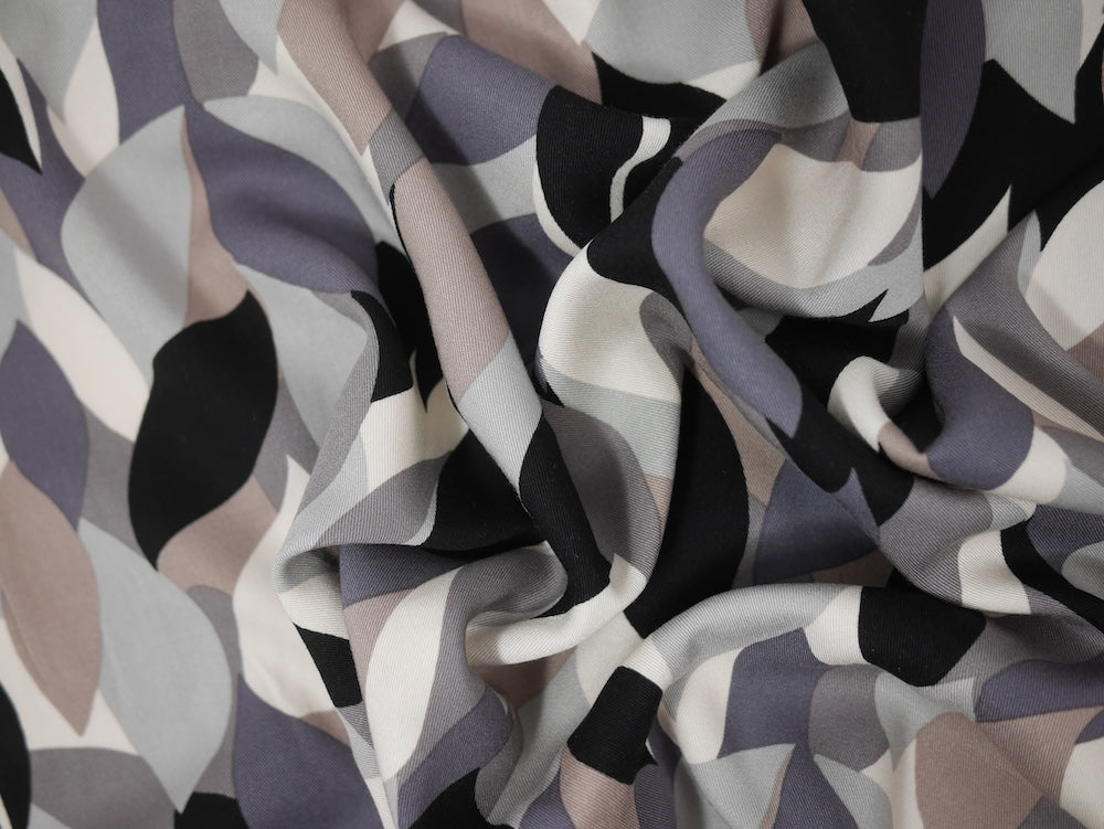 Viscose Twill Print Leaves